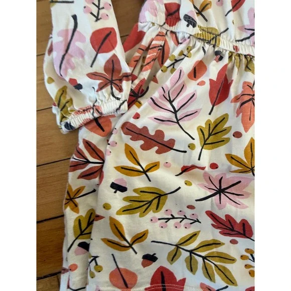 Hanna Andersson Fall Leaves Foliage Sweater Dress - Picture 3 of 3